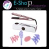 Plancha De Pelo Profesional Eurostil + Cepillo Masajeador + Cepillo Spring Brush + Broches