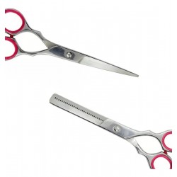 Kit Tijeras StyleCut Corte + Pulir + Rociador + Peine Simil Wahl