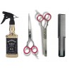 Set Tijeras StyleCut Corte + Pulir + Rociador + Peine Simil Wahl