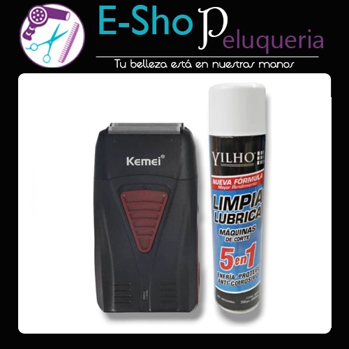 Afeitadora Shaver Kemei 3382 + Spray 5 En 1 Yilho Barber