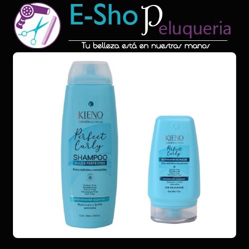 Kit Kleno Perfect Curly Shampoo + Activador Rulos Perfectos Low Poo