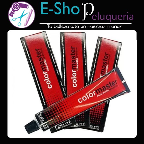 Fidelite Tintura Colormaster Peluqueria Pelo x 60g Kit x3