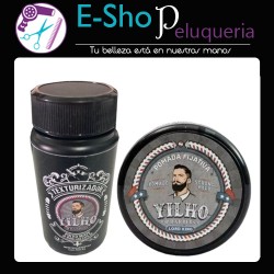 Kit Pomada Fijativa Yilho Lord King Barber + Polvo Texturizador