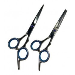 Kit Barber Tijeras Navaja Filos Capa Rociador Papel Cuello