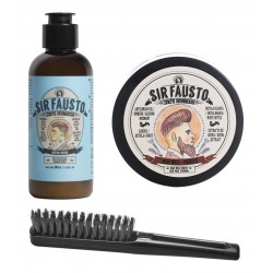Kit Barber Sir Fausto Men Cera + After Shave + Cepillo 50315