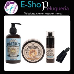 Kit Shampoo Para Barba + Cera + Oleo Esencial + Cepillo Sir Fausto