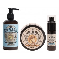 Kit Shampoo Para Barba + Cera + Oleo Esencial Sir Fausto