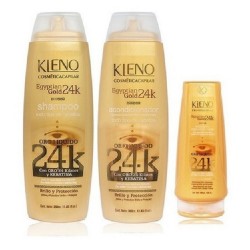 Kleno Egyptian Gold 24k Shampoo + Enjuague + Crema Regeneradora