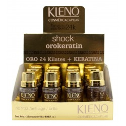 Shock Oro Keratin Ampolla Kleno Egyptian Gold 24k X 12
