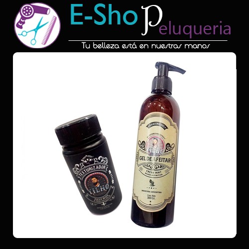 Yilho Kit Polvo Texturizador + Gel De Afeitar Fresh Mint