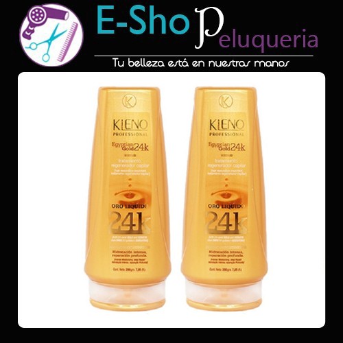 Mascara Kleno Egyptian Gold 24k Oro Liquido X200ml x 2u