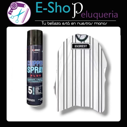 Kit Capa De Corte Everest Cuello De Silicona + 5 En 1 Lubricante