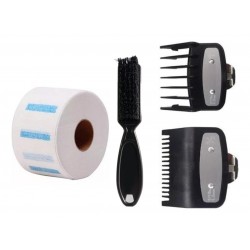 Kit Alzas Clasicas 0,5 Y 1,5 + Cepillo Fade + Papel Cuello