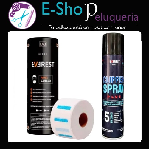Kit Rollo Papel Cuello Everest + Lubricante 5 En 1 Barber