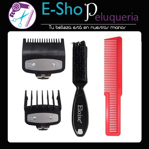 Kit Alzas Clásicas 0,5 Y 1,5 + Fade Cepillo + Peine Simil Wahl