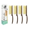 Cepillo Eurostil Barber Line Quita Pelo Kit X4