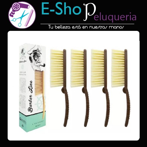 Cepillo Eurostil Barber Line Quita Pelo Kit X4
