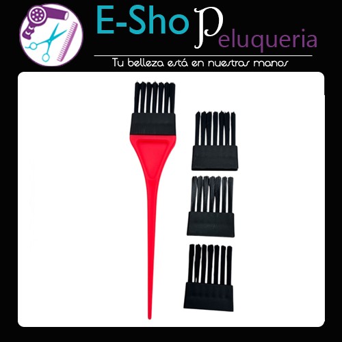 Pincel Tintura Eurostil Peluqueria Cabezal Intercambiable