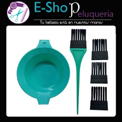 Pincel Tintura Eurostil Cabezal Intercambiable + Bowl