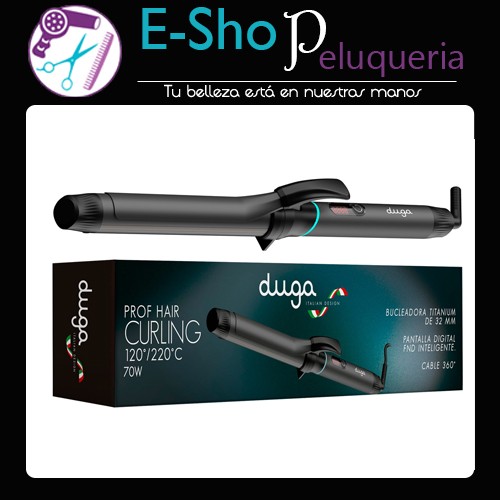 Bucleadora de cabello Titanium de 32mm Duga