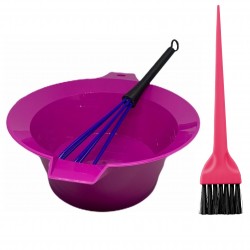 Kit Batidor Para Tintura + Bowl + Pincel Jessamy Peluqueria
