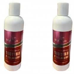 Shampoo Biotina y Colageno Fortalecedor Belanova x 250ml Kit x 2