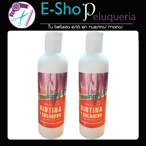 Acondicionador Biotina y Colageno Fortalecedor Belanova x 250ml Kit x 2