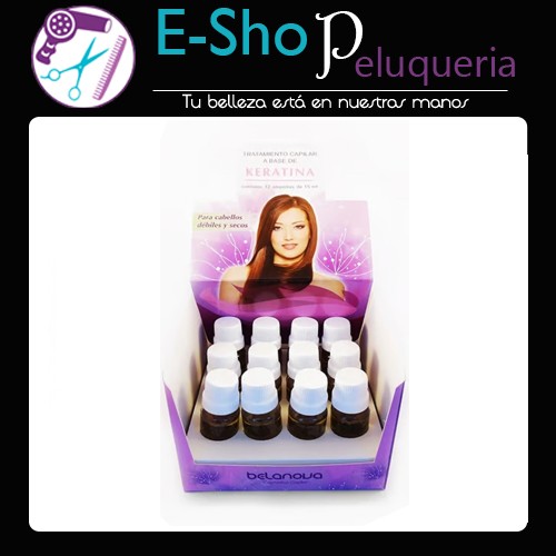 Caja De Ampollas Completo Keratinico Nutritivo X 12 Belanova