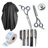 Peines Toni&guy + Tijera De Corte +  Pulir + Papel De Cuello + Capa Kit