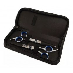 Kit Barber Tijeras Set Peines Capa Navaja Filos Quitapelo