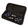Kit Barber Tijeras Set Peines Capa Navaja Filos Quitapelo
