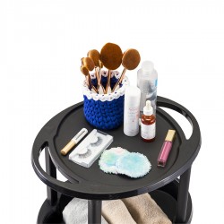 Ayudante De Peluqueria Dompel Clean Carro Ruedas Barberia