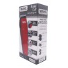 Kit Wahl Easy Cut Roja Máquina Cortar Pelo + Patillera Barber