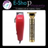 Kit Wahl Easy Cut Roja Máquina Cortar Pelo + Patillera Barber