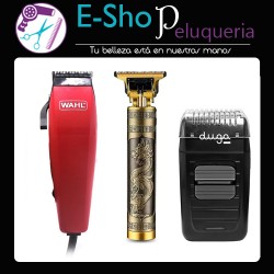 Maquina De Corte Wahl + Patillera Barber + Afeitadora Duga Kit