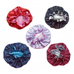 Kit Gorro + Funda Almohada + Scrunchies Saten Antifrizz Rulos Lacios Ideal Dormir Eurostil