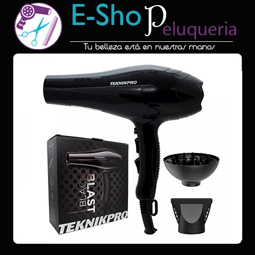 Secador De Pelo Profesional Black Blast Teknikpro 1800w