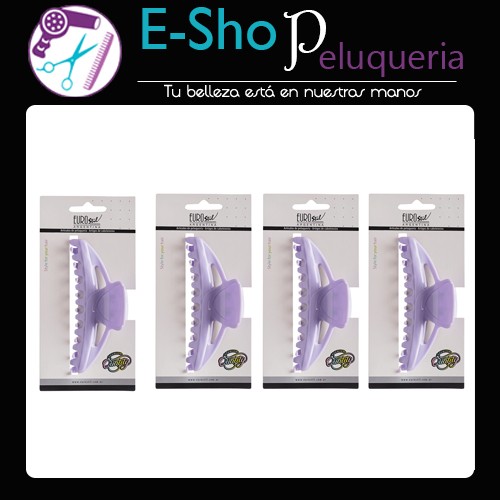 Broche Grande Hebilla De Pelo Eurostil 50070 Kit X4