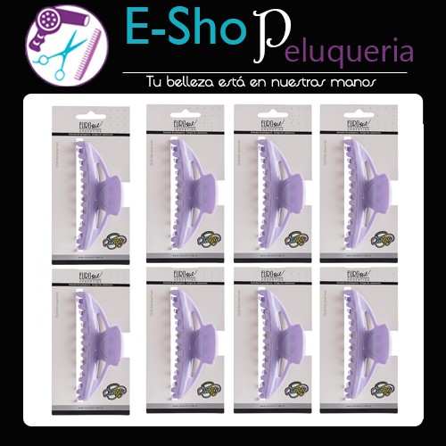 Broche Grande Hebilla De Pelo Eurostil 50070 Kit X8