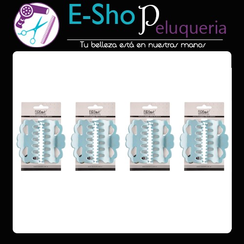 Broche Grande Hebilla De Pelo Eurostil 50071 Kit X8