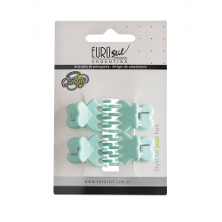 Hebilla Broche De Pelo Corazon Mini Eurostil Kit X16 50077