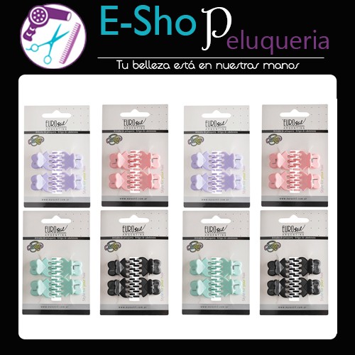 Hebilla Broche De Pelo Corazon Mini Eurostil Kit X32 50077