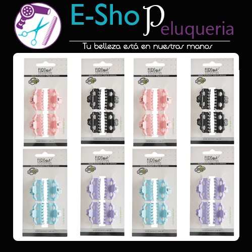 Hebilla Broche De Pelo Pequeño Eurostil Kit X32 50078 Corazon