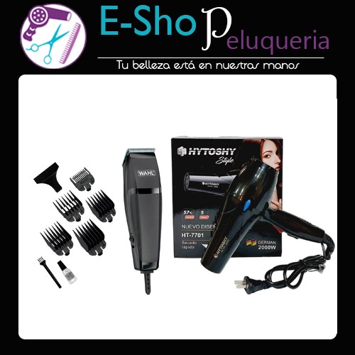 Máquina de Corte Easy Cut Wahl Peluqueria + Secador de Pelo 2000w