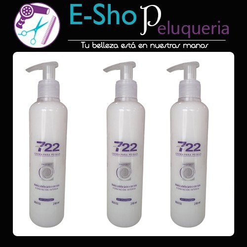 Crema para Peinar Hidratante 722 x 200ml Kit x3