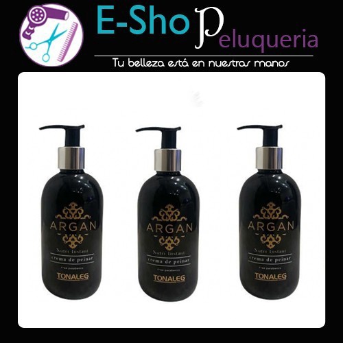 Crema de Peinar Argan Tonaleg x 250ml Kit x 3u