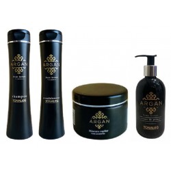 Shampoo + Acondicionador + Baño de Crema + Crema de Peinar Kit Argan Tonaleg