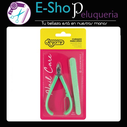 Alicate Para Cuticulas Jessamy + 5 Limas M525 Manicuria