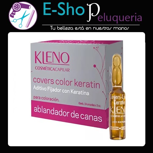 Ablandador De Canas Covers Color Keratin Kleno Fijador X 24