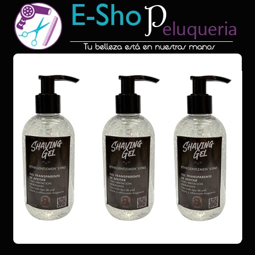 Gel De Afeitar Shaving Gel Barber The Gentlemen X250ml Kit x 3u